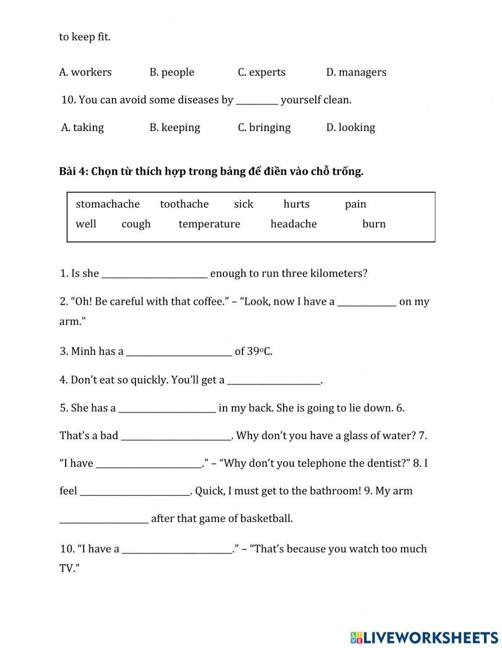 Chuyên đề 2. Healthy (2)