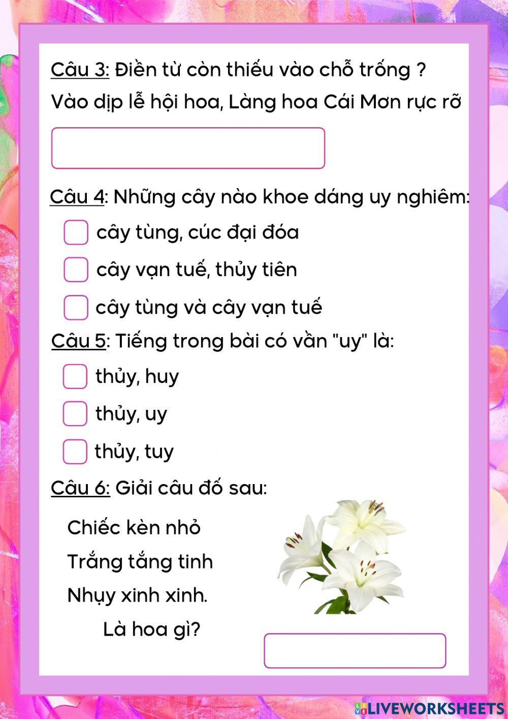 Đọc hiểu Tuần 19