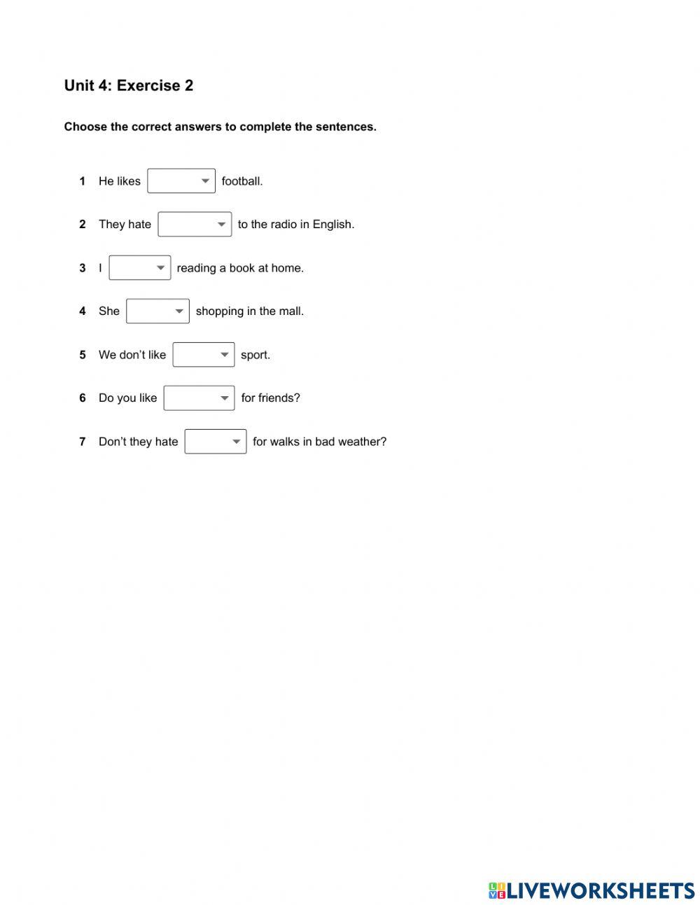 Mindset Foundation - Languague Builder Skills Modules - Unit 4 Ex2