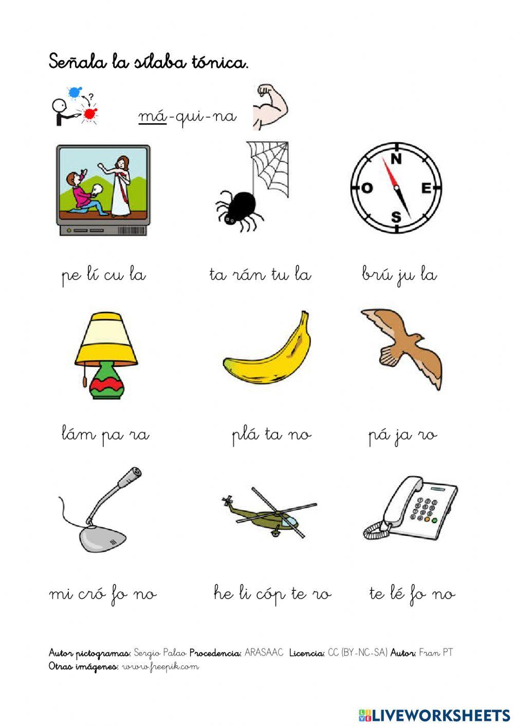 Palabras esdrújulas.