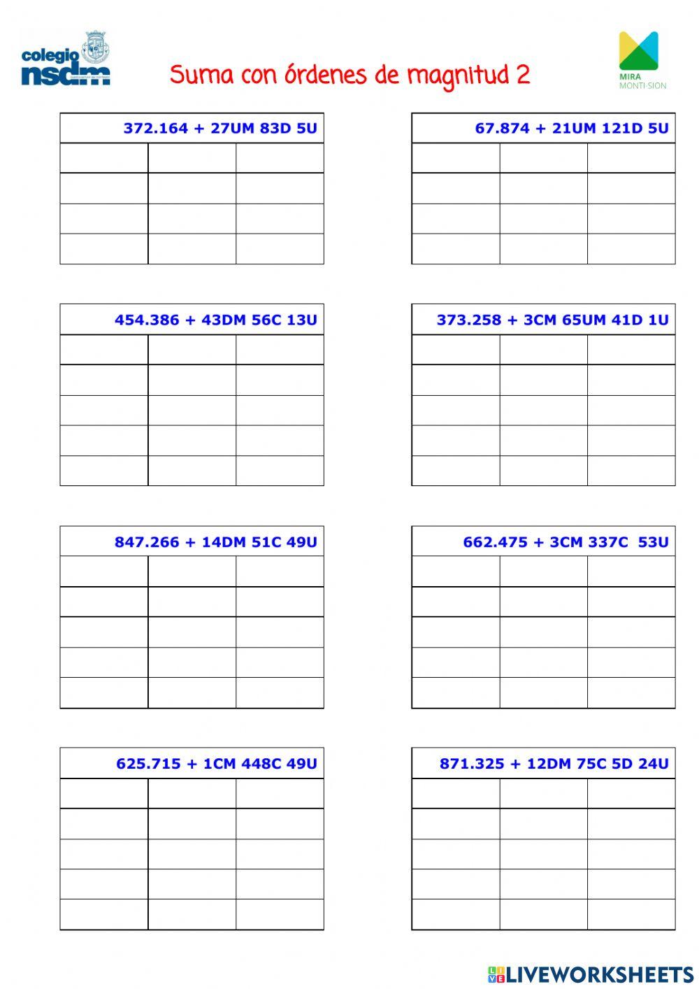 sumas abn (órdenes de magnitud 2)