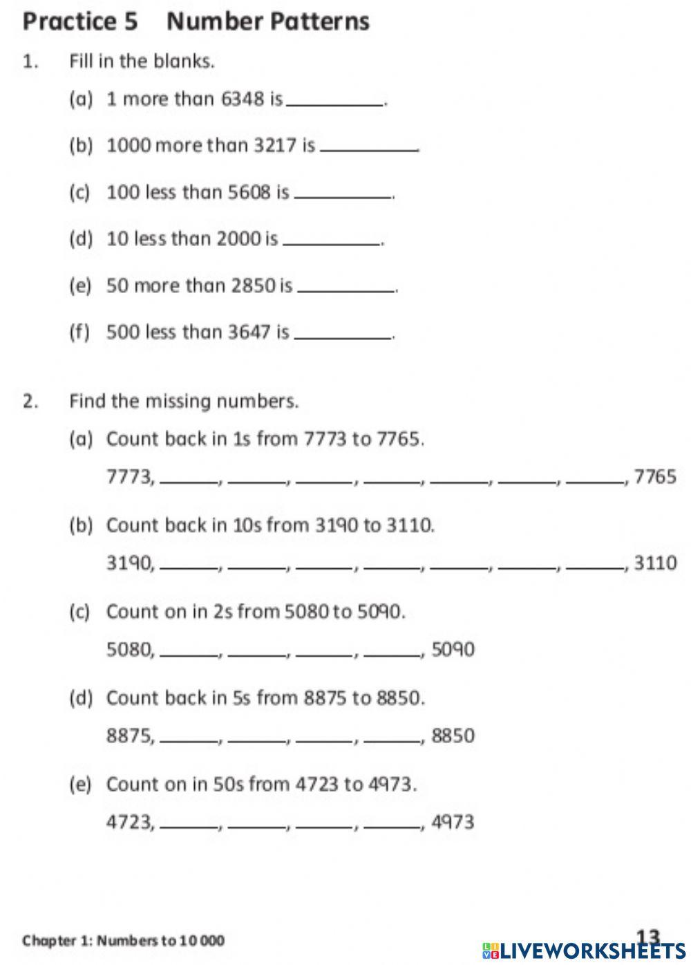3A Page13 worksheet | Live Worksheets