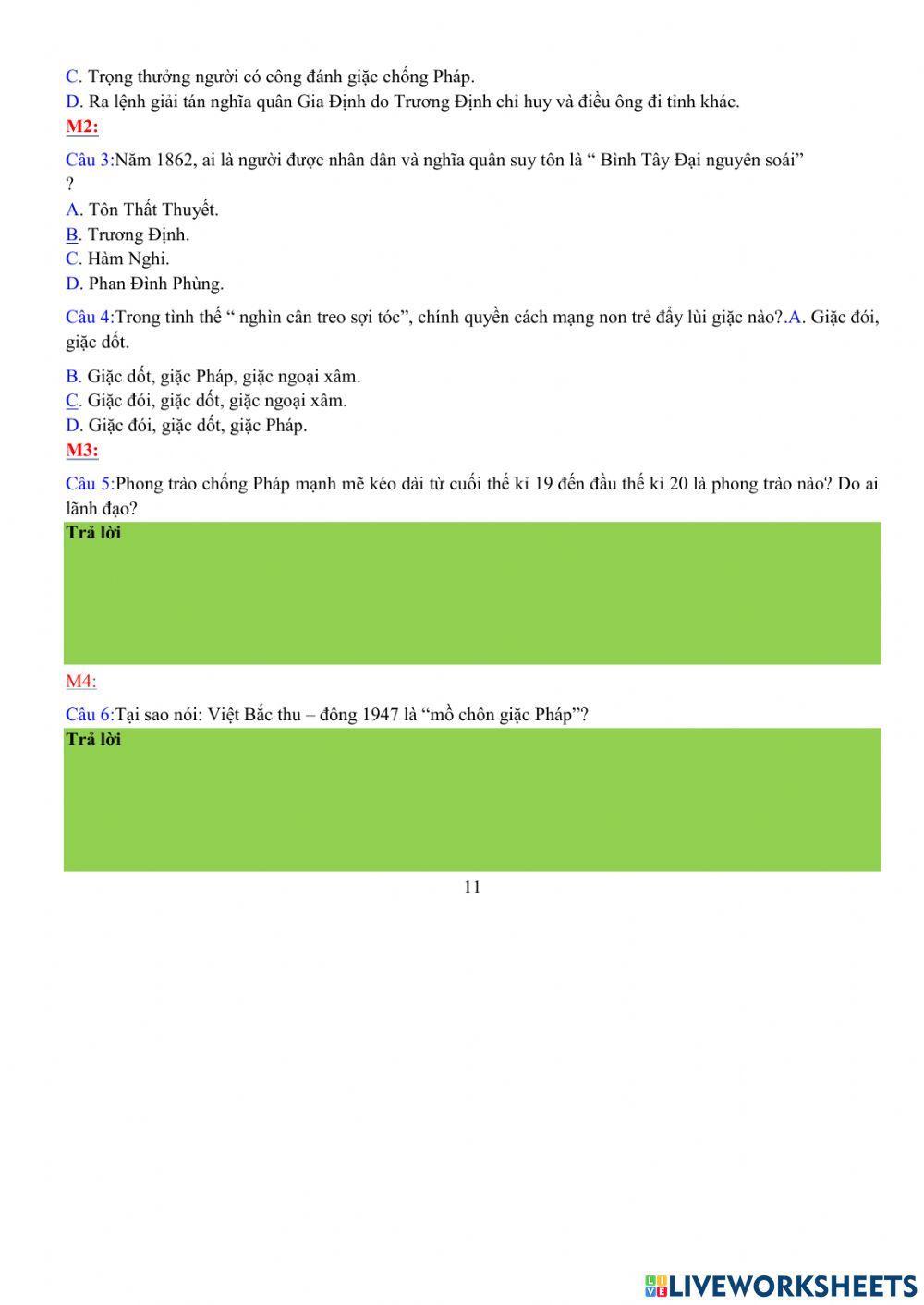 Ôn thi hk1 lịch sử lớp 5 p2