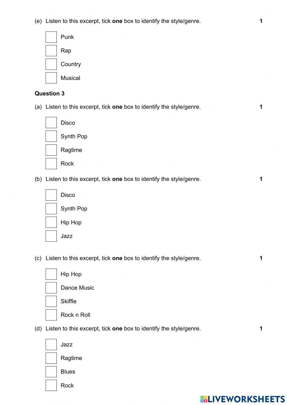 Nat 5 Tech Styles and Genres Unit
