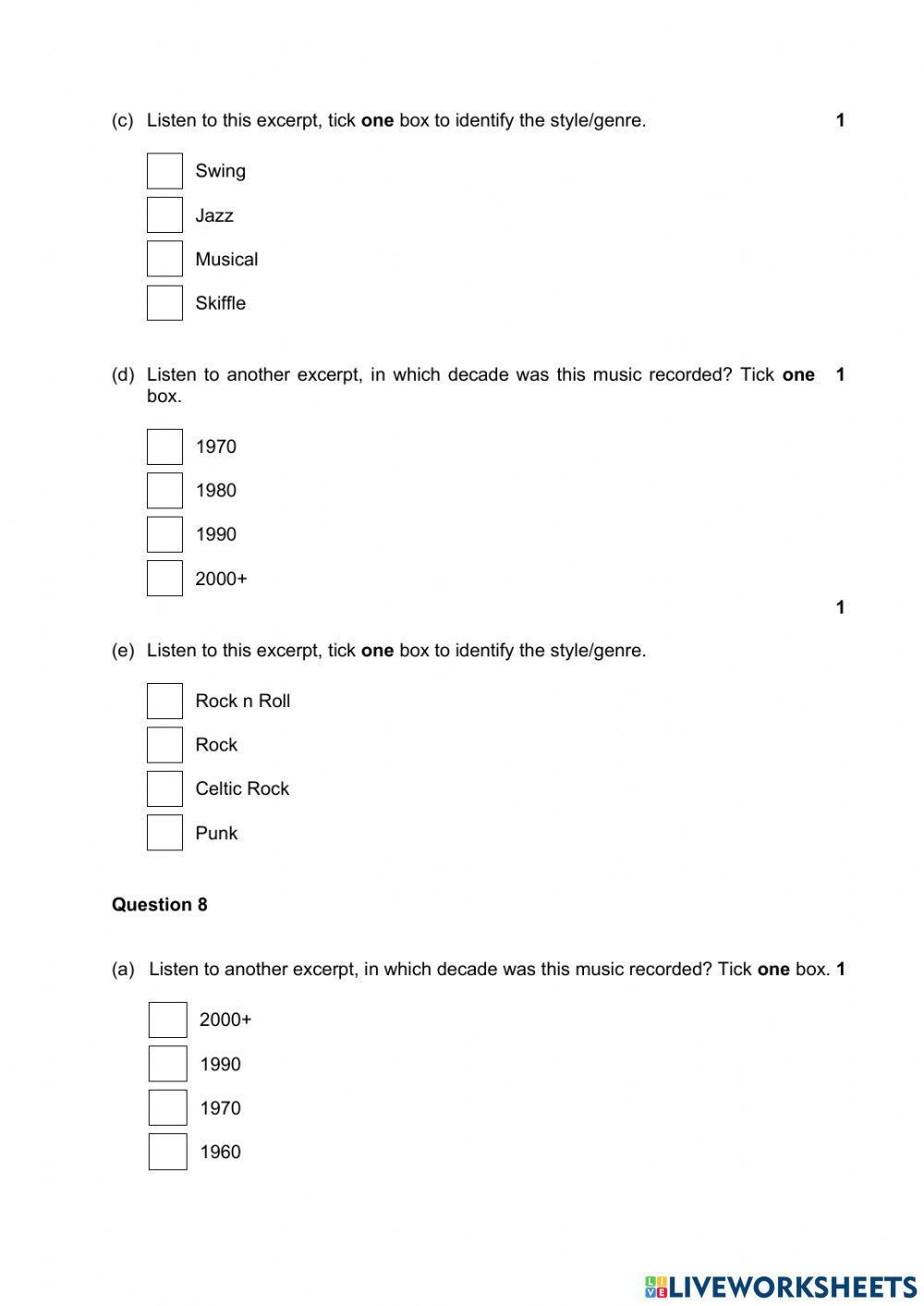 Nat 5 Tech Styles and Genres Unit