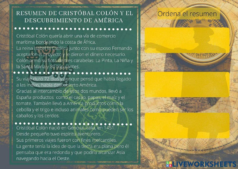 Cristobal Colón Resumen