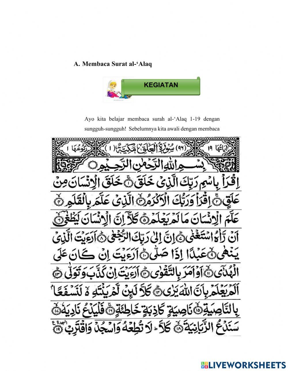Surah Al-Alaq