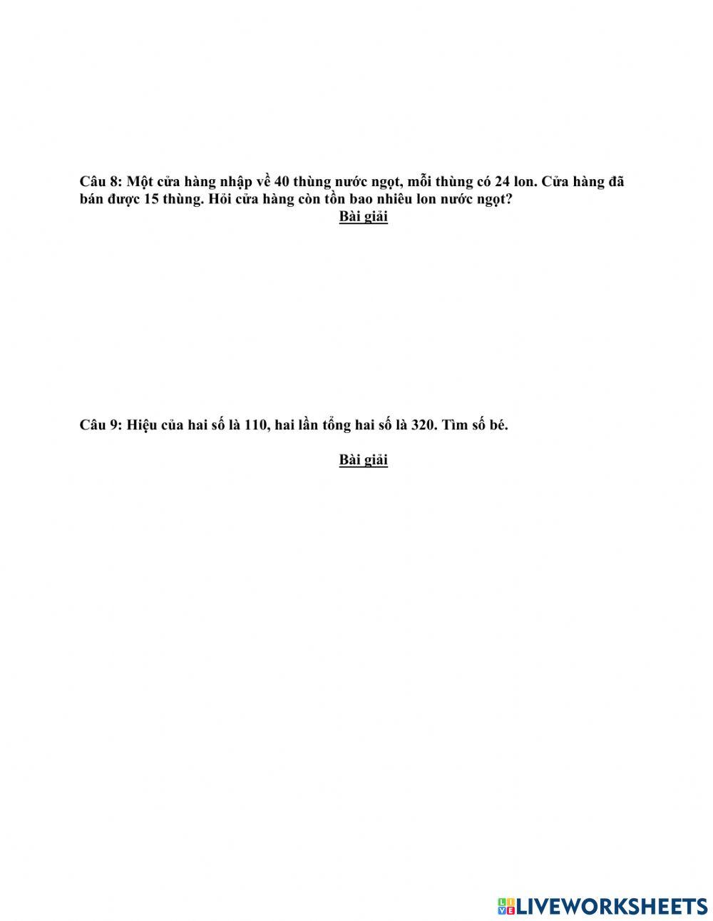 Ôn tập kiểm tra học kì 1