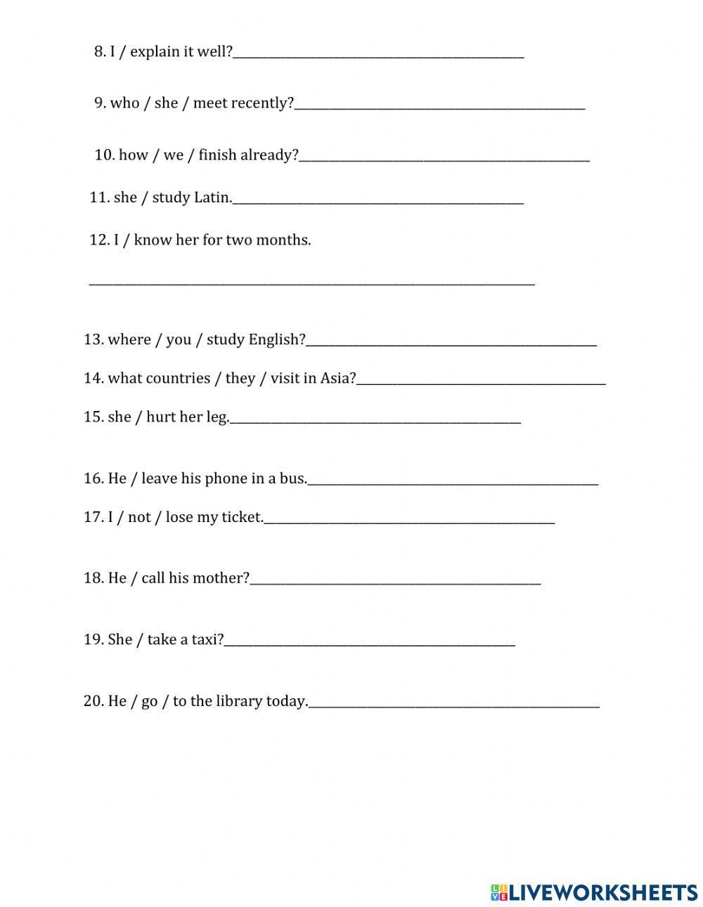 Chuyên đề 2. Hiện tại hoàn thành