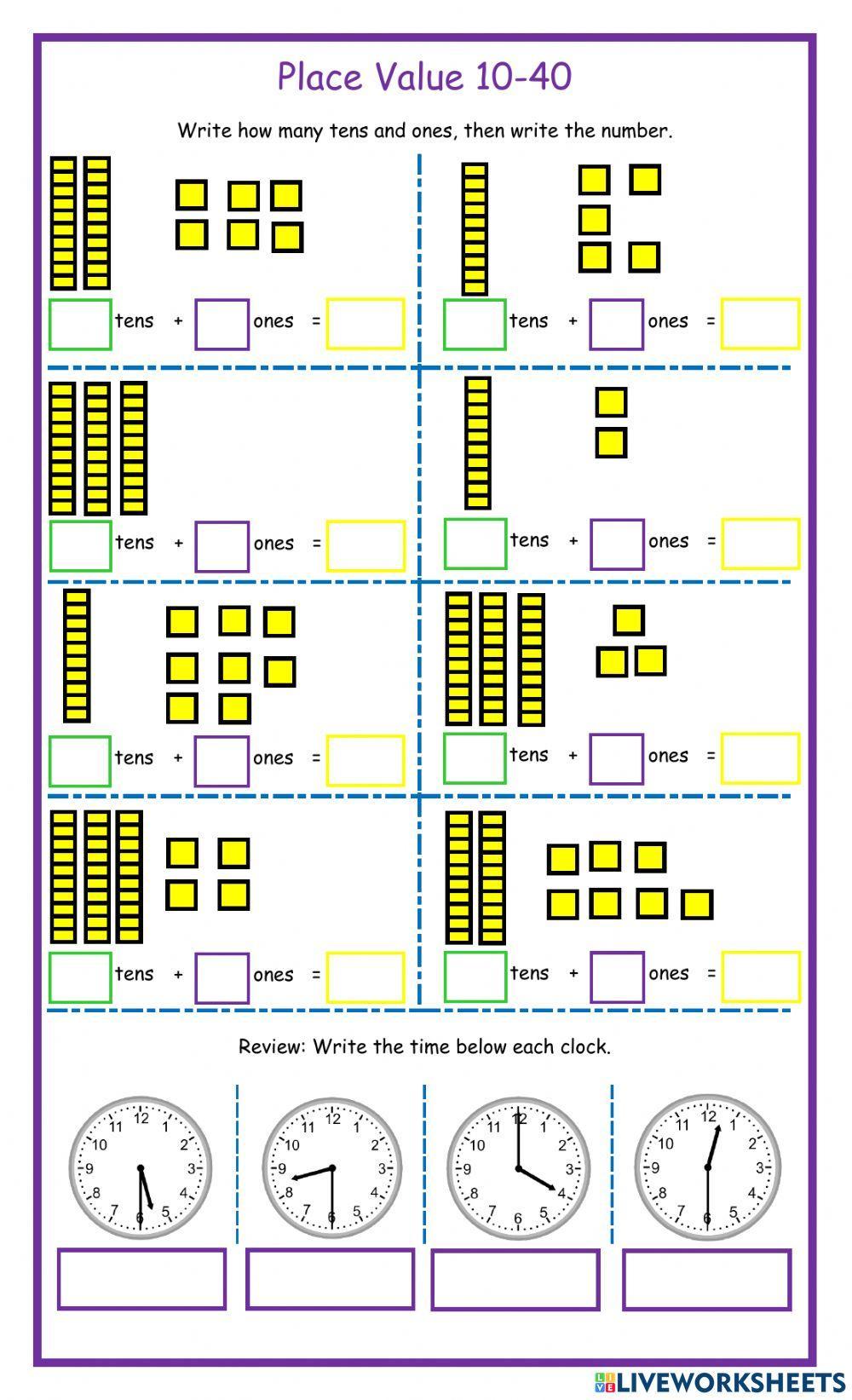 Place Value 10-40 DJ