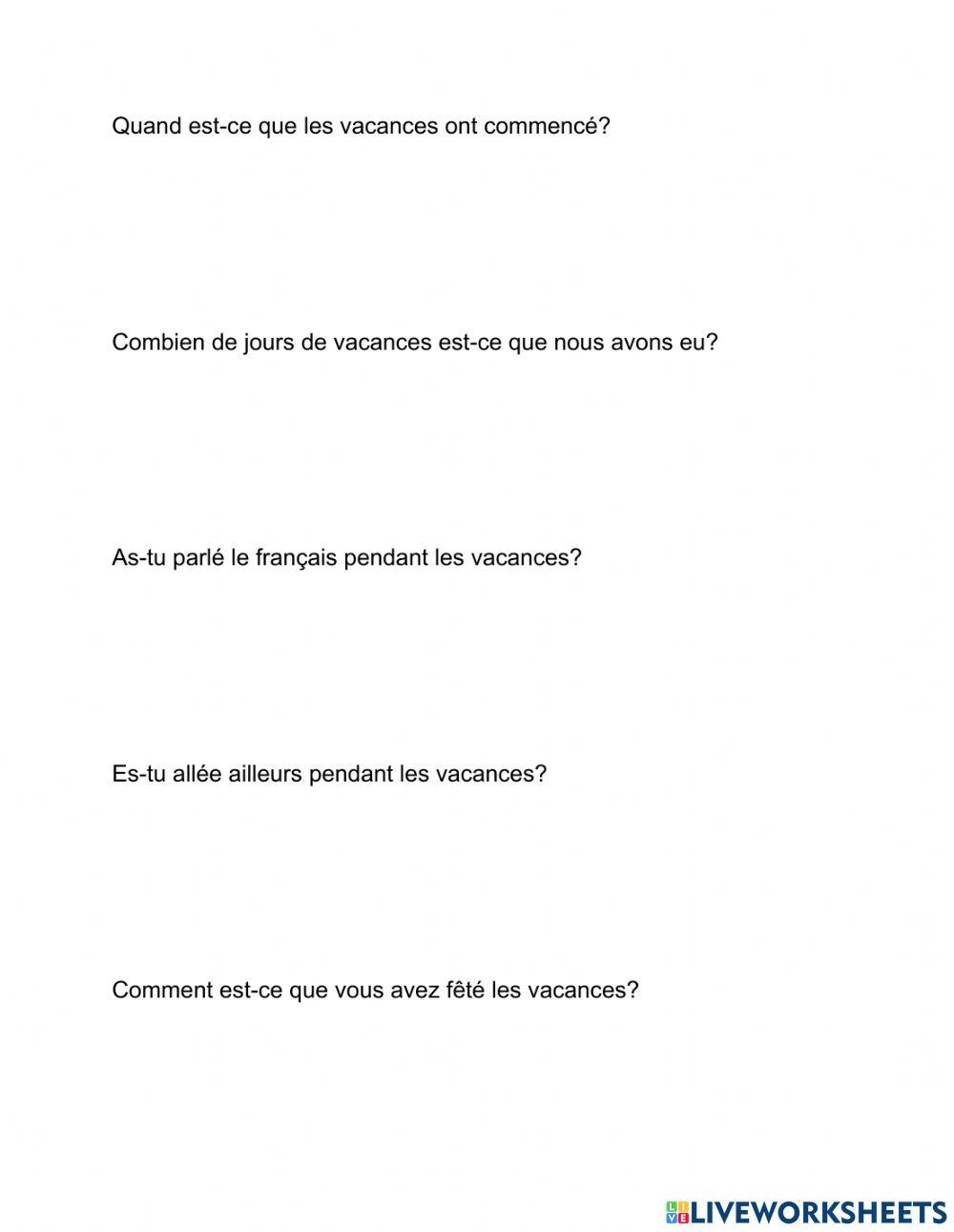 Questions française