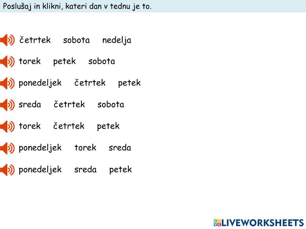 Days Worksheet For 2 Live Worksheets days-worksheet-for-2-live-worksheets