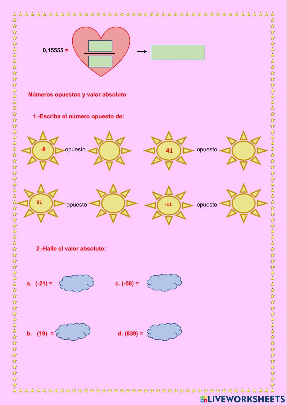 Regla de tres simple,porcentajes,tipos de decimales,numeros opuestos y enteros