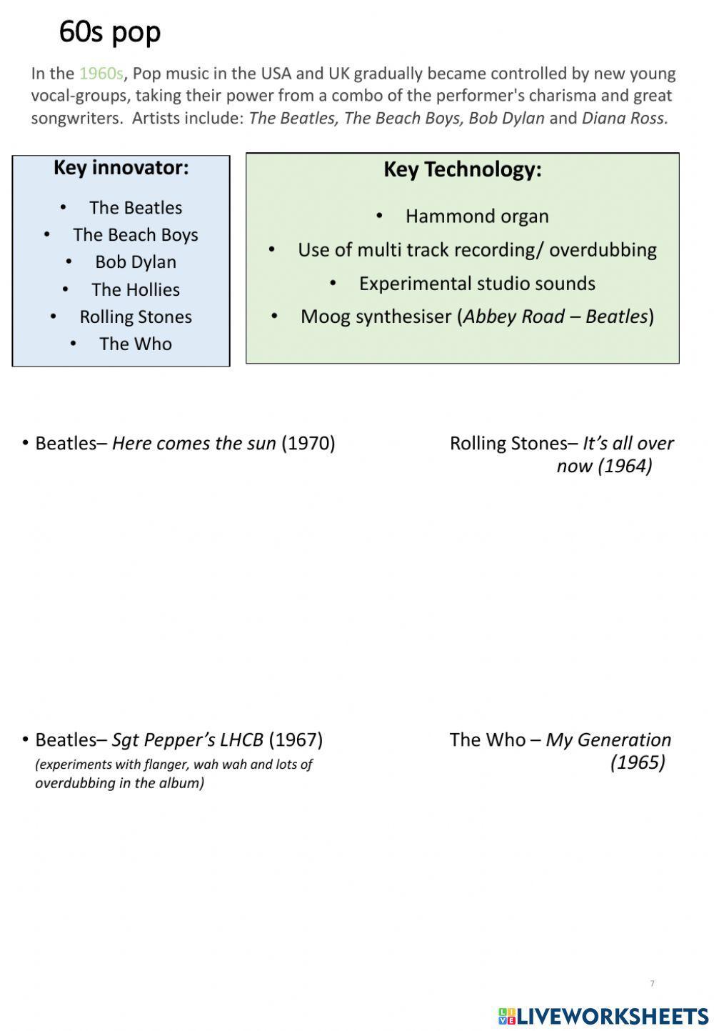 Nat 5 Music Tech Styles 2
