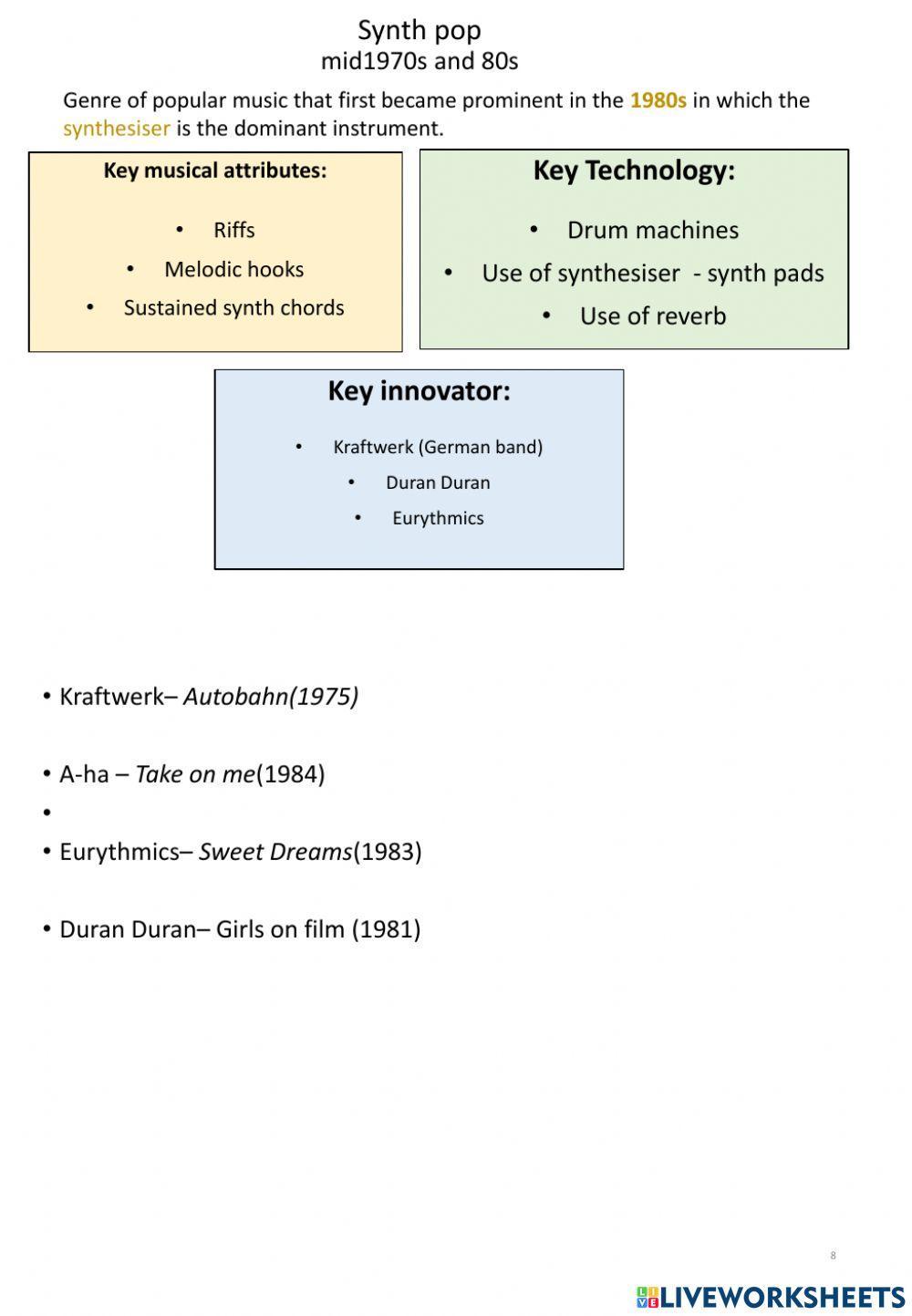 Nat 5 Music Tech Styles 2