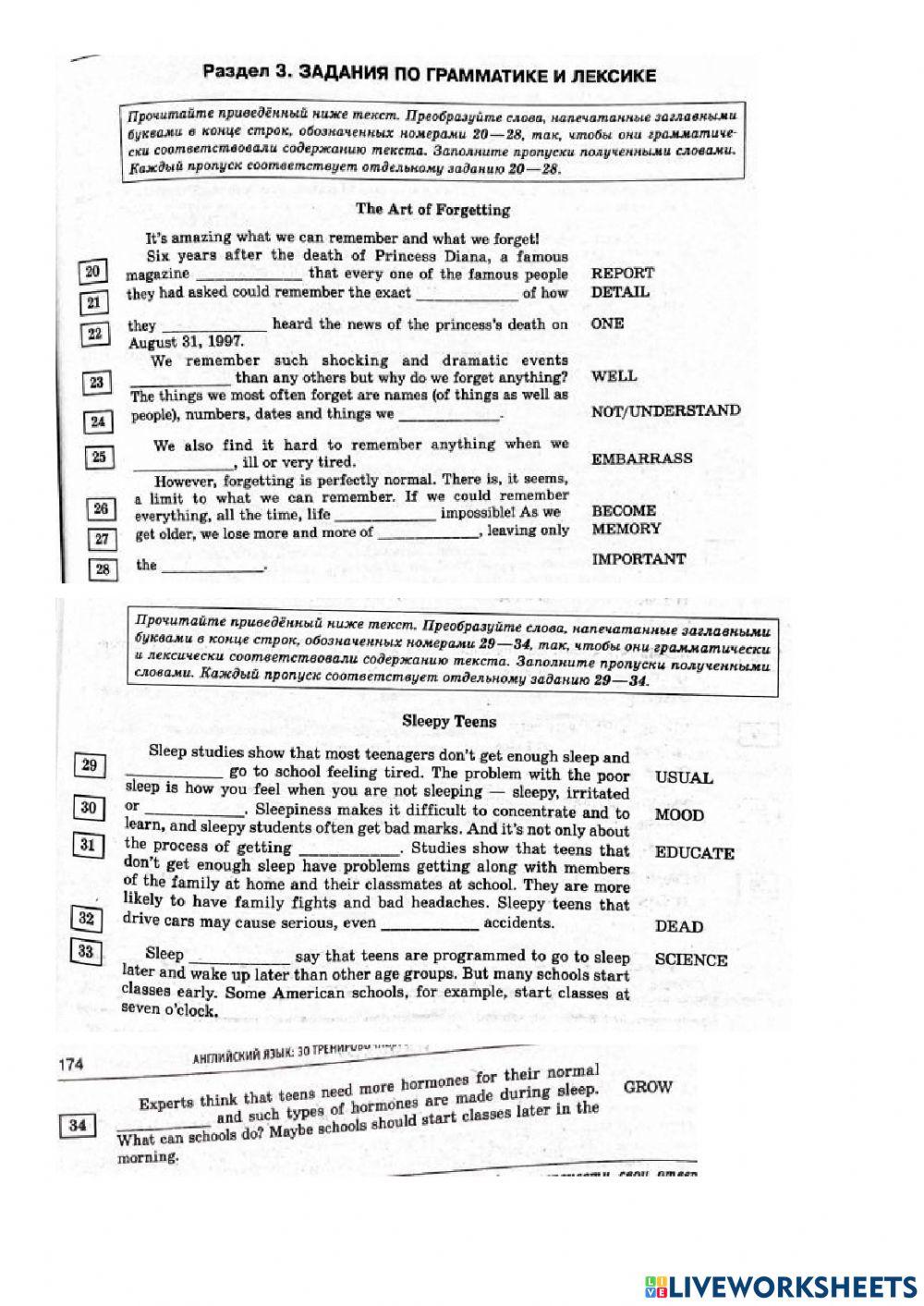 Grammar and Word formation (RNE) 1
