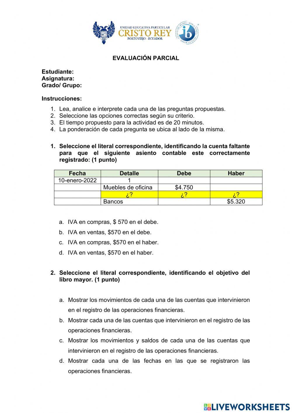 Evaluación parcial 1g3