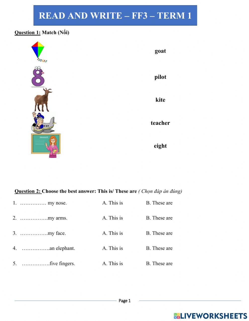 READ AND WRITE FF3 TERM 1 - No 1