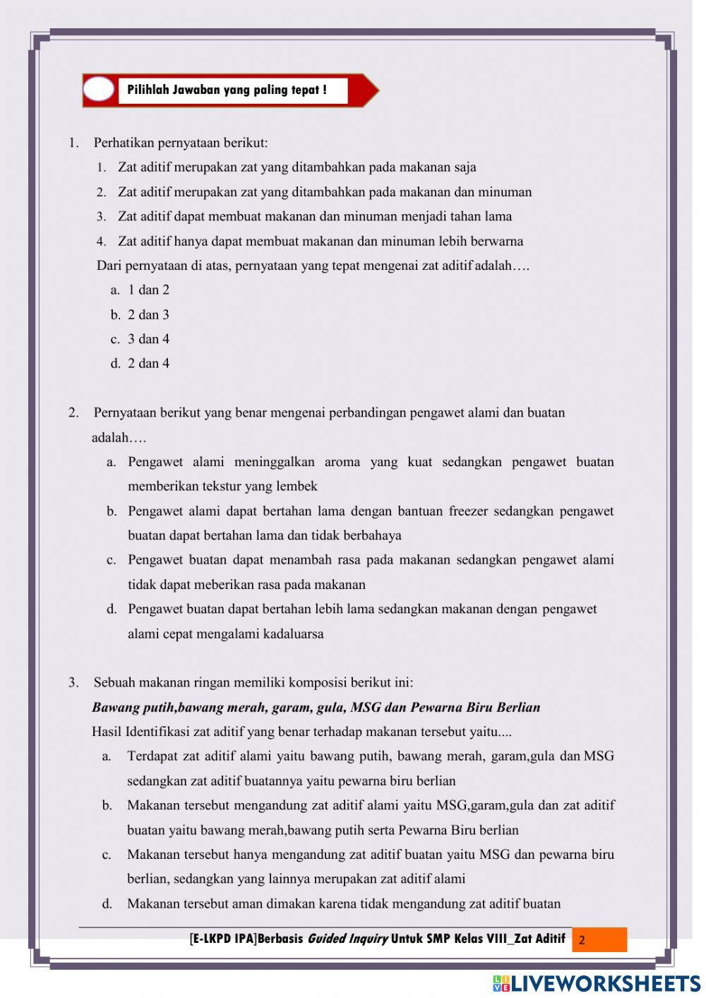 Evaluasi Peserta Didik