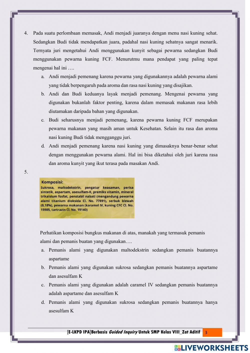 Evaluasi Peserta Didik