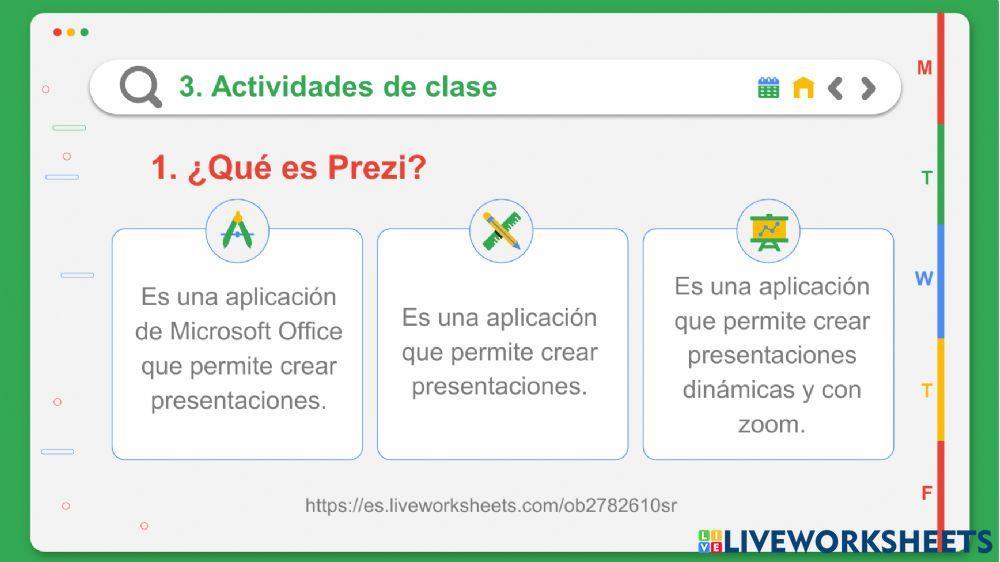 Actividad en clase sexto