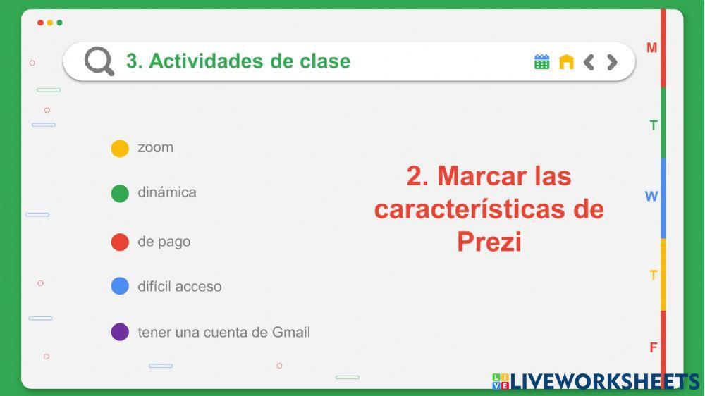 Actividad en clase sexto