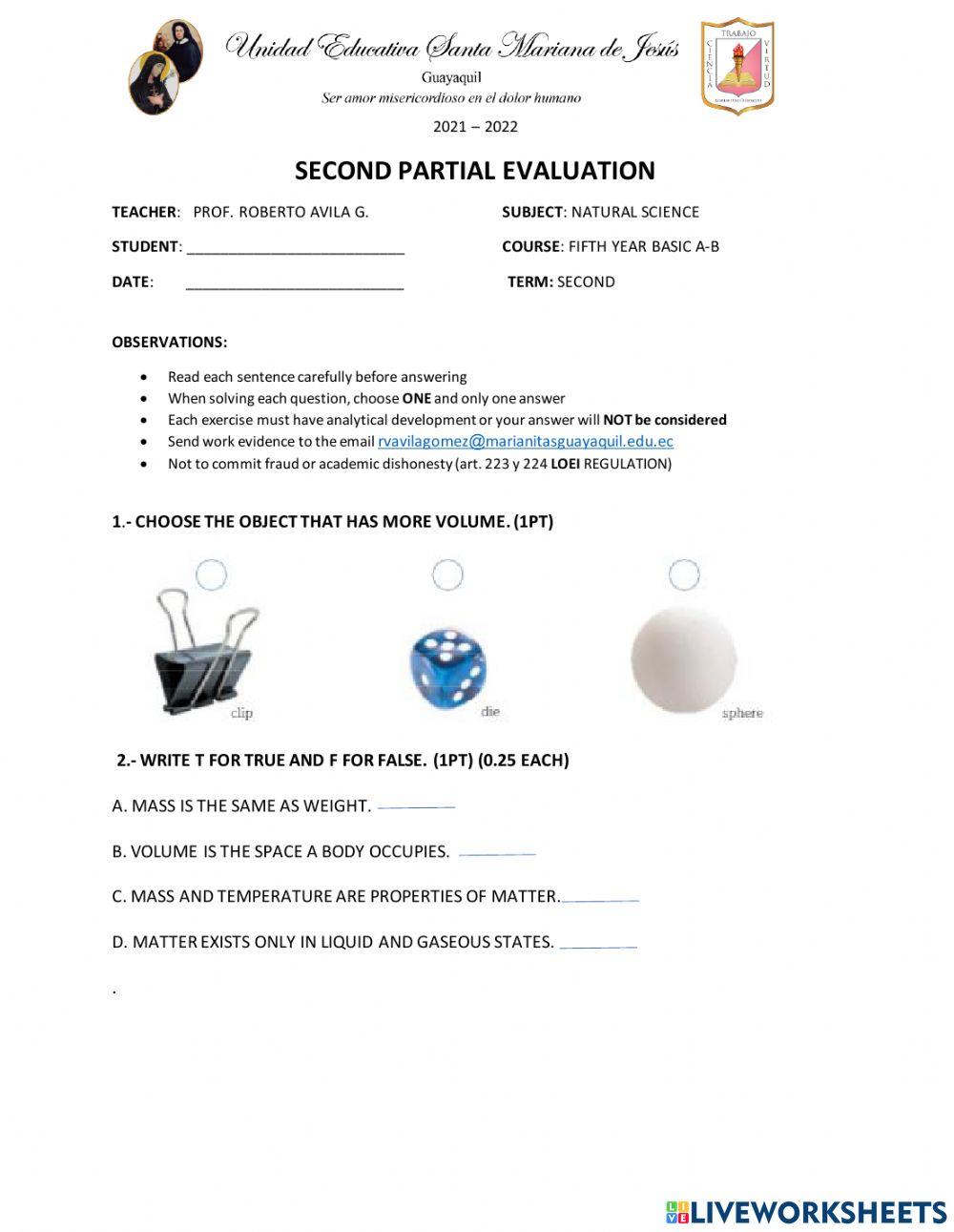 Second partial evaluation