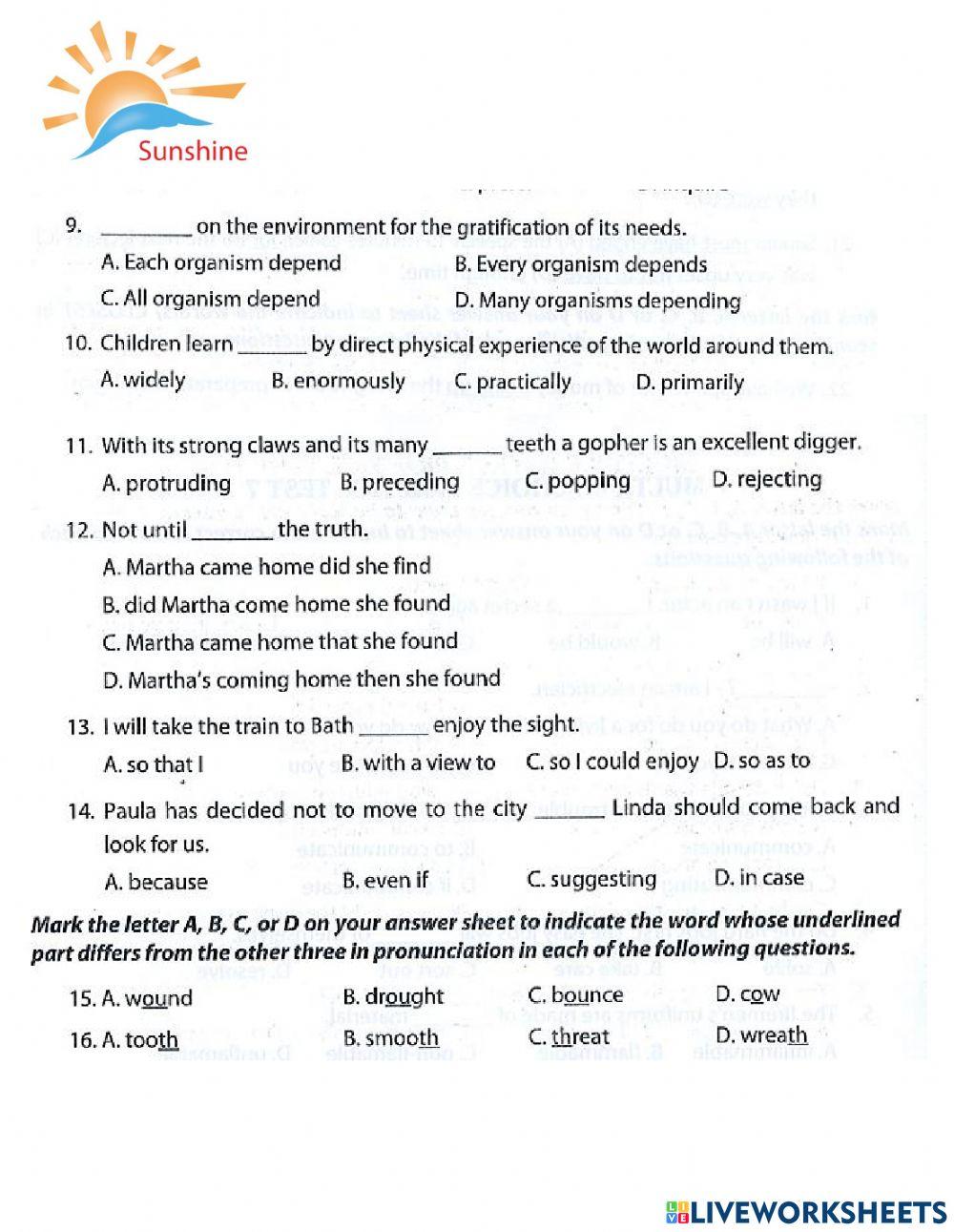 THPT - Practice test 7