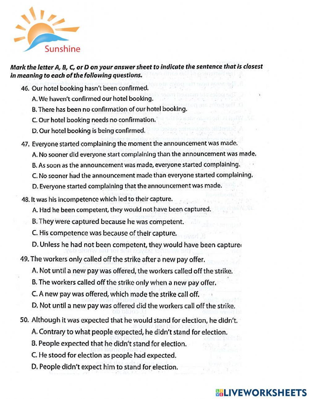 THPT - Practice test 7