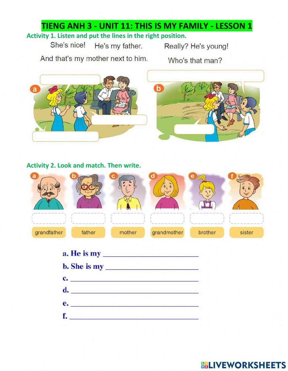 Unit11-This is my family-Lesson1