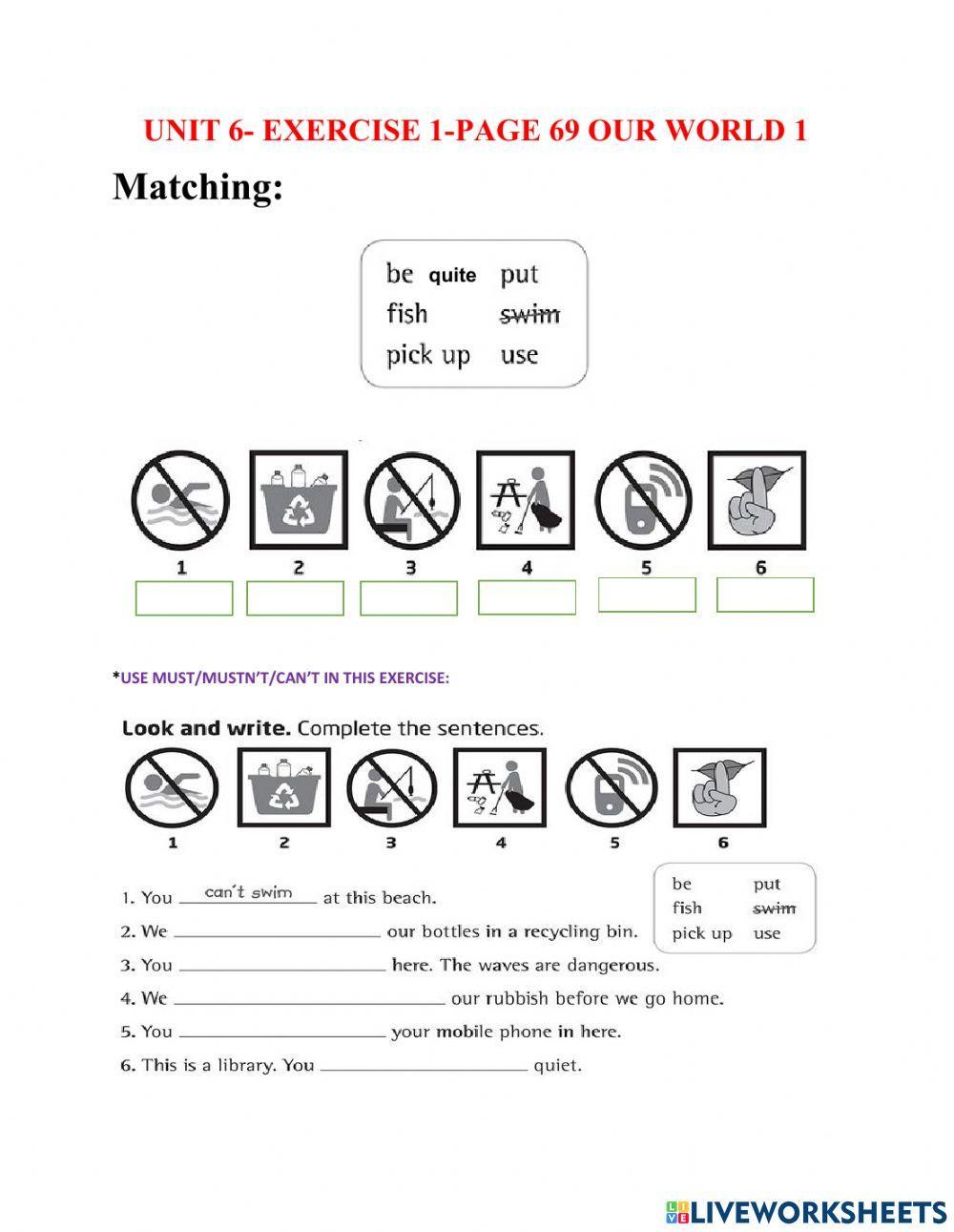 Our World 4-Unit 6-grammar 1-workbook