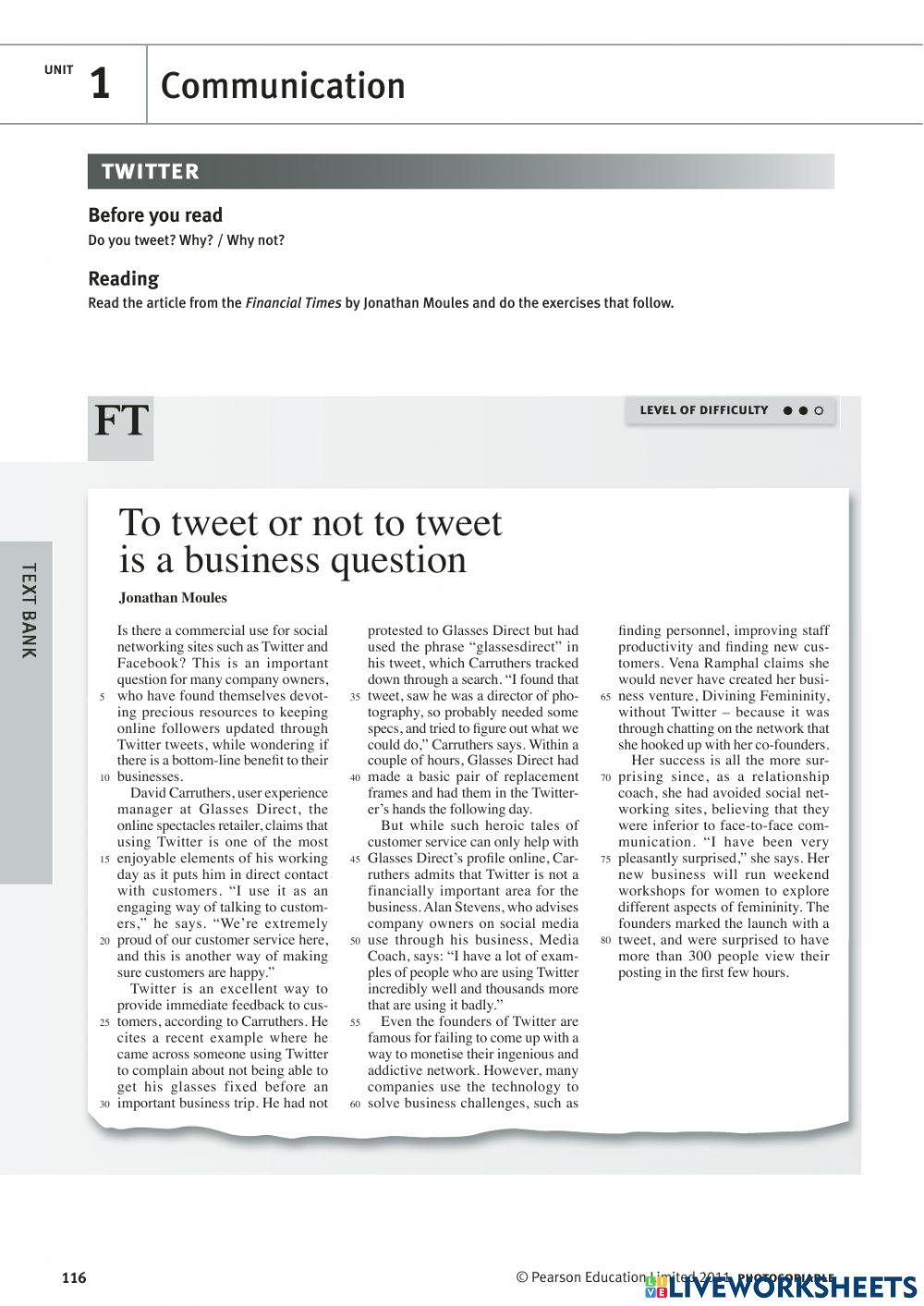 Corporate communication