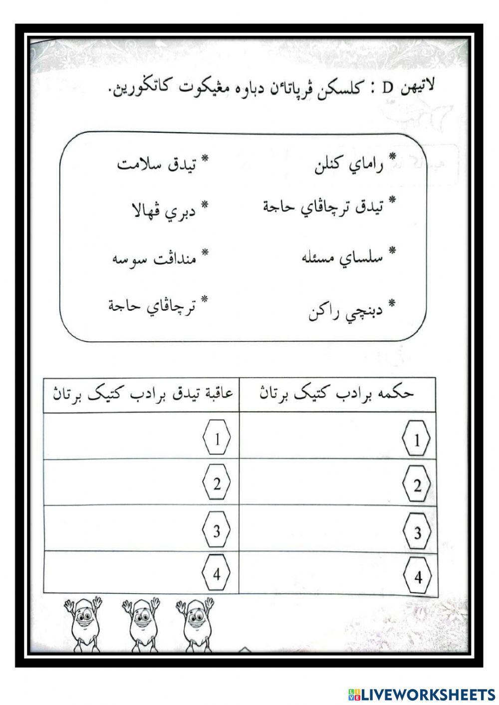 Kafa tahun 3 : adab bertanya (ulangkaji)