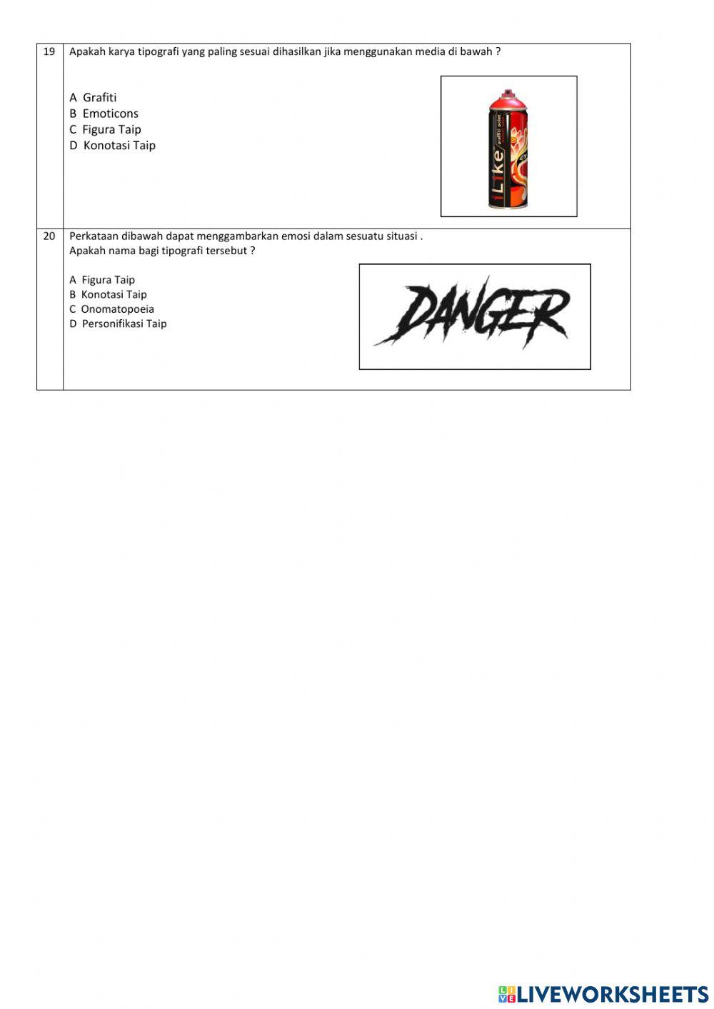Tingkatan 3 Tajuk 10 : Seni Reka Grafik (Tipografi)