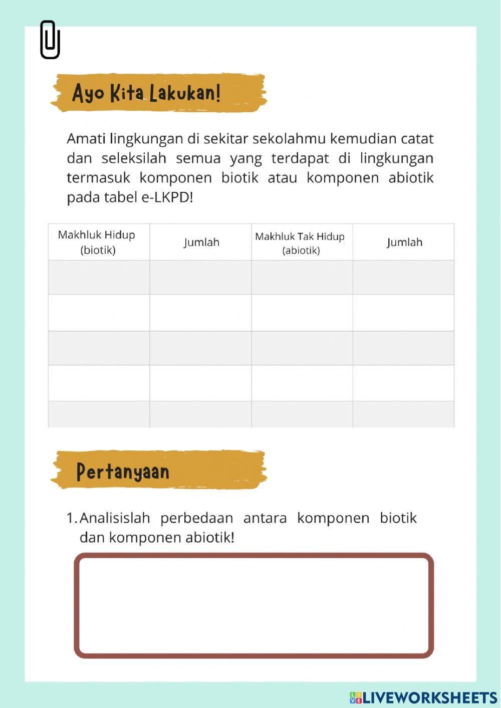 Interaksi Makhluk Hidup dengan Lingkungannya