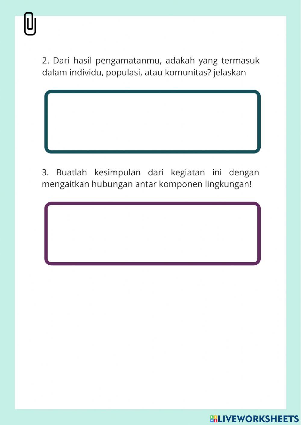 Interaksi Makhluk Hidup dengan Lingkungannya