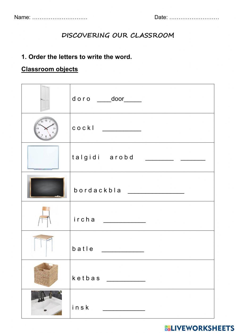 Discovering our classroom