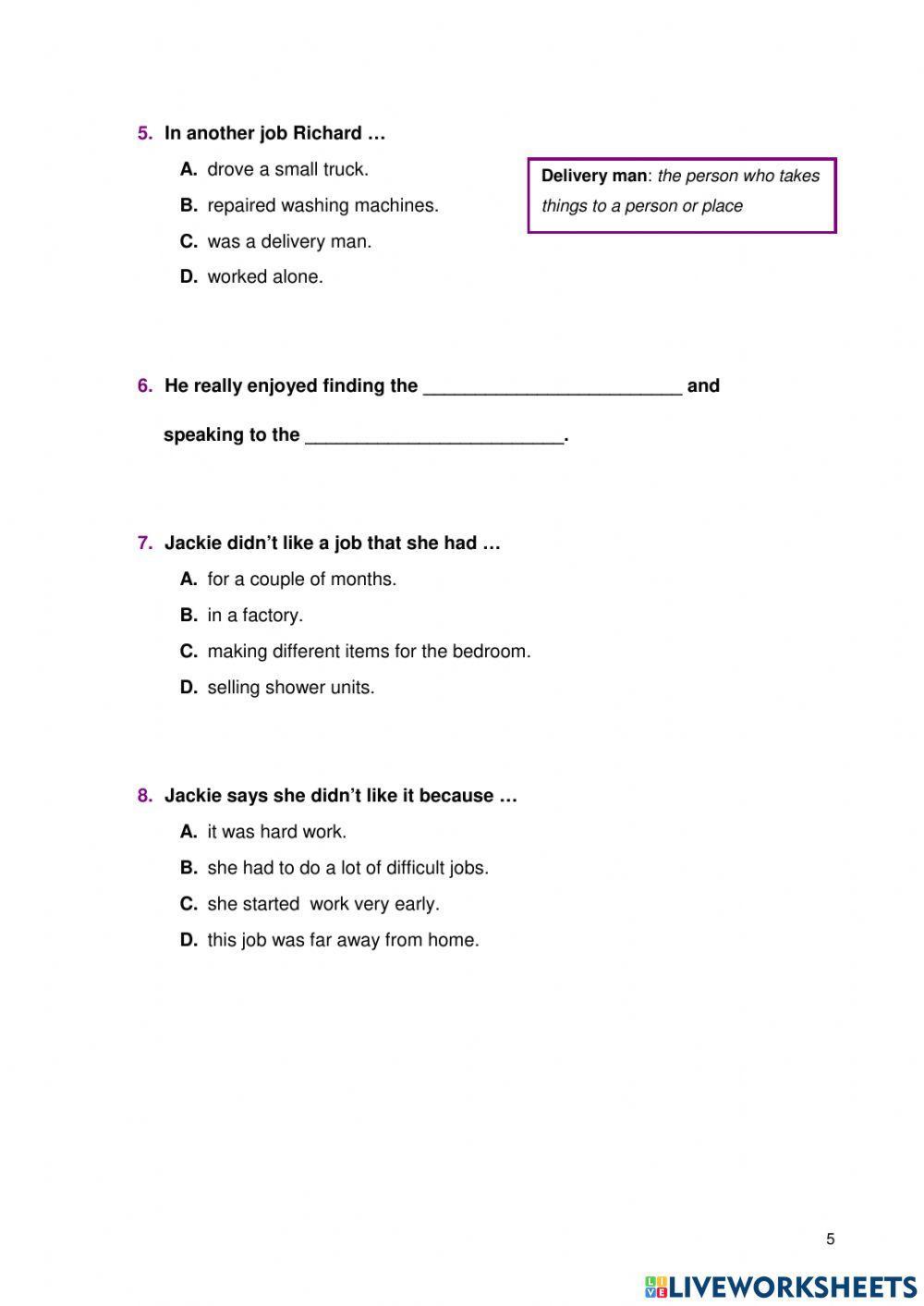 Listening Dx test 19-20