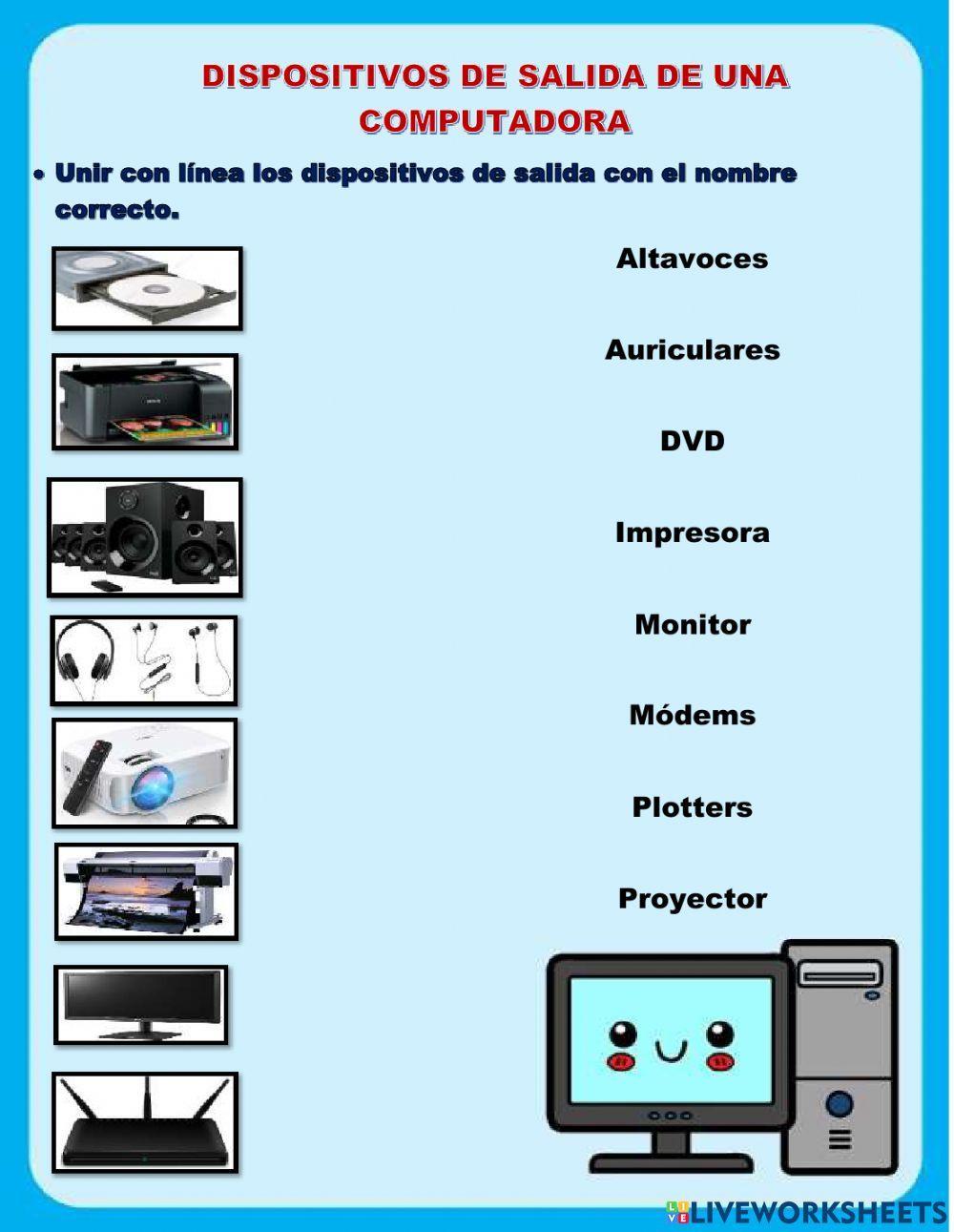 Dispositivos de salida de una computadora
