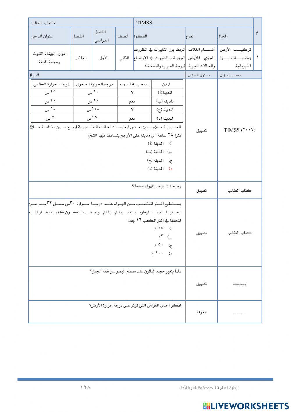 الغلاف الجوي و الحالات الجوية