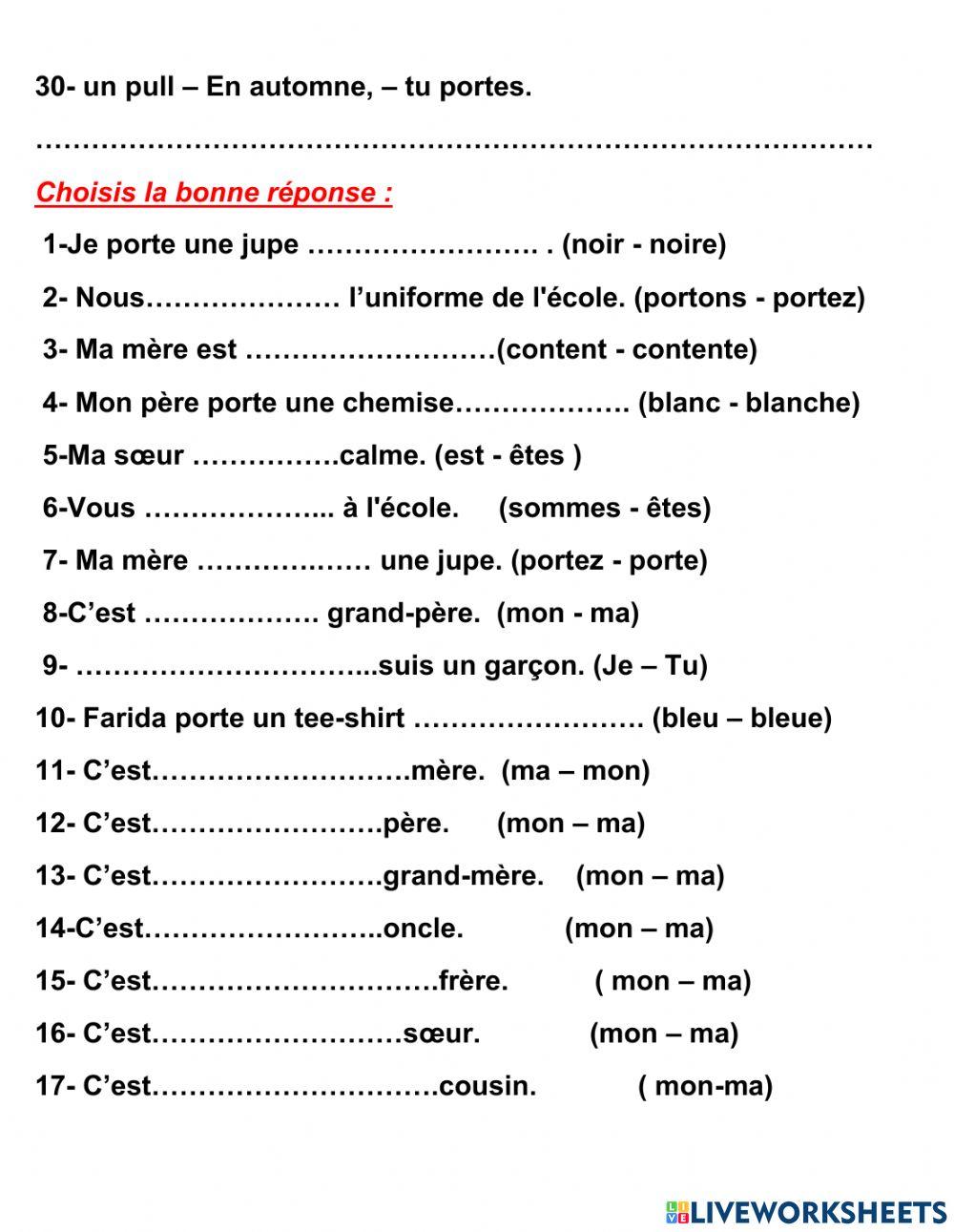 g3 french revision 