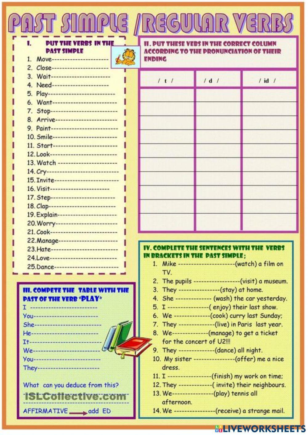 Past Simple- Regular Verbs