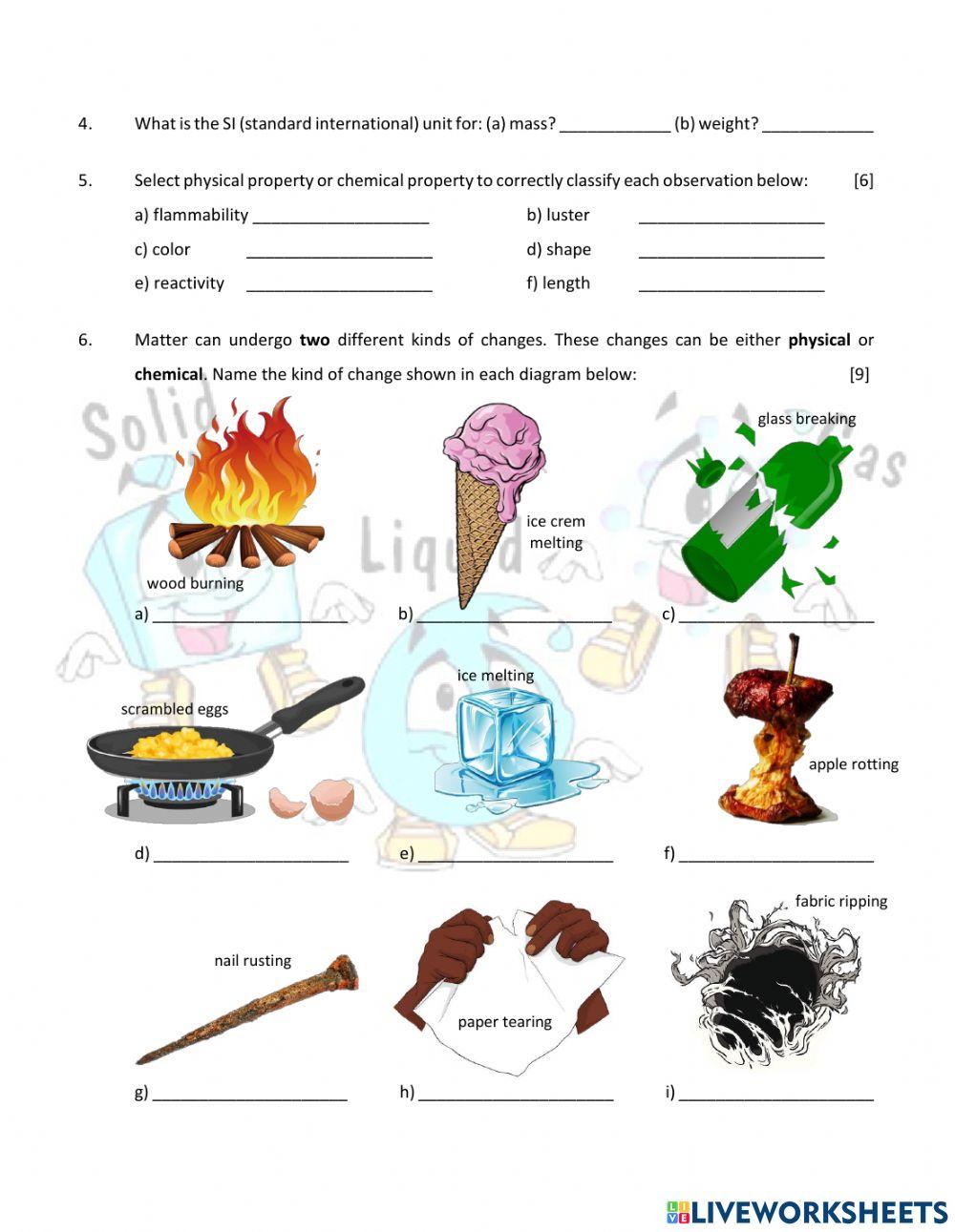 GS - Matter, Properties, and Changes