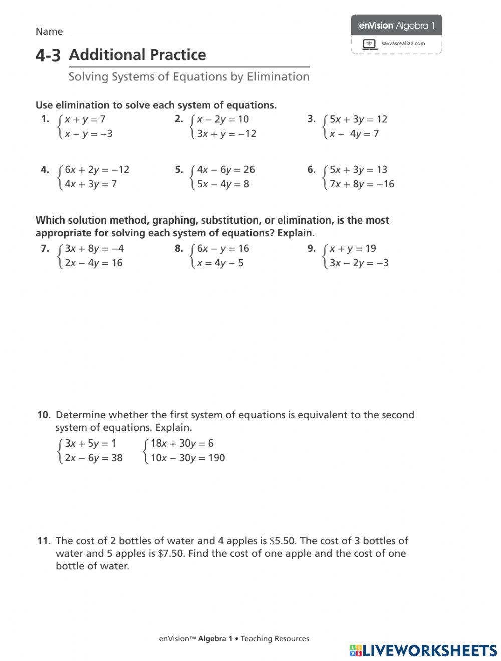 5275257 4 3 solve system of equations by elimination