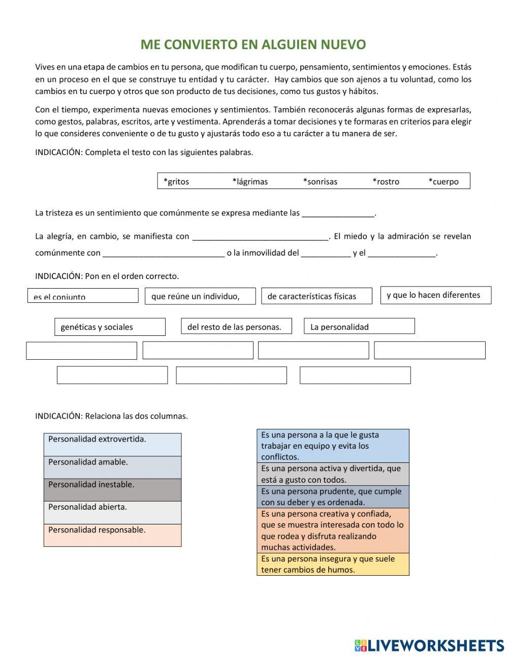 Me convierto en alguien nuevo