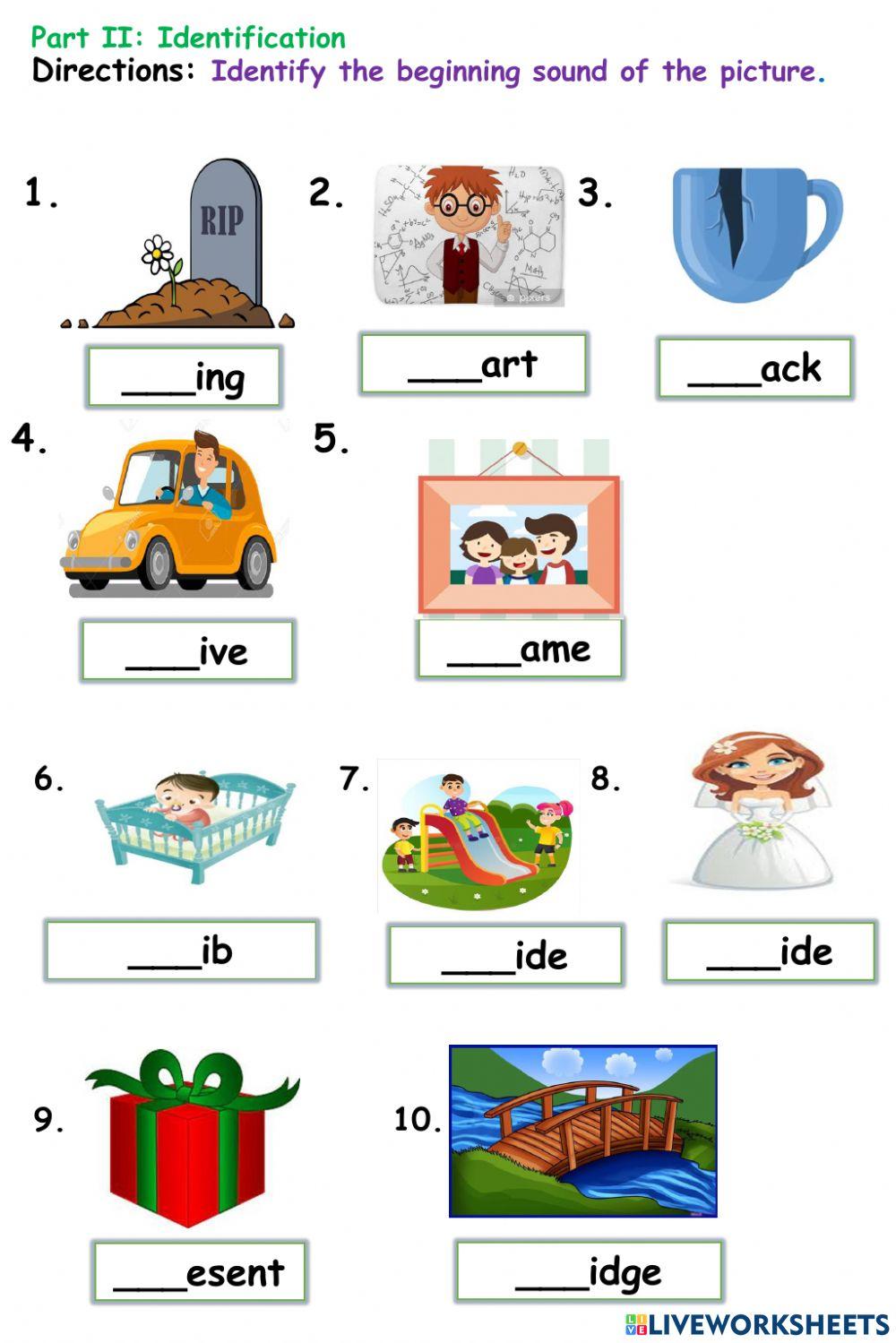 Phonics 3 long quiz