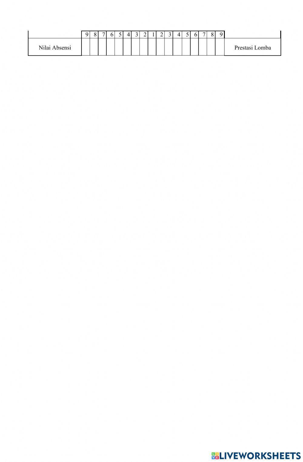 Kuesioner penelitian pemilihan siswa berprestasi