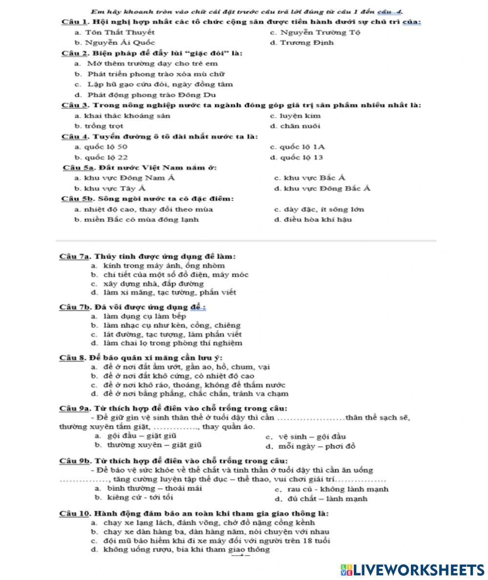 Ôn tập HK1-k-S-Đ