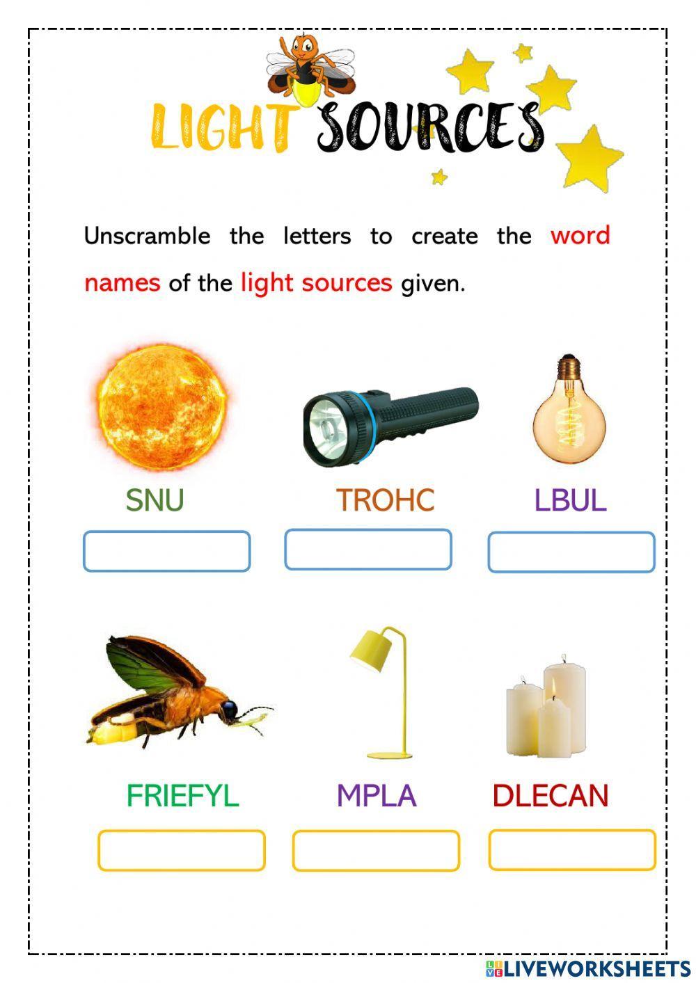 Sources Of Light
