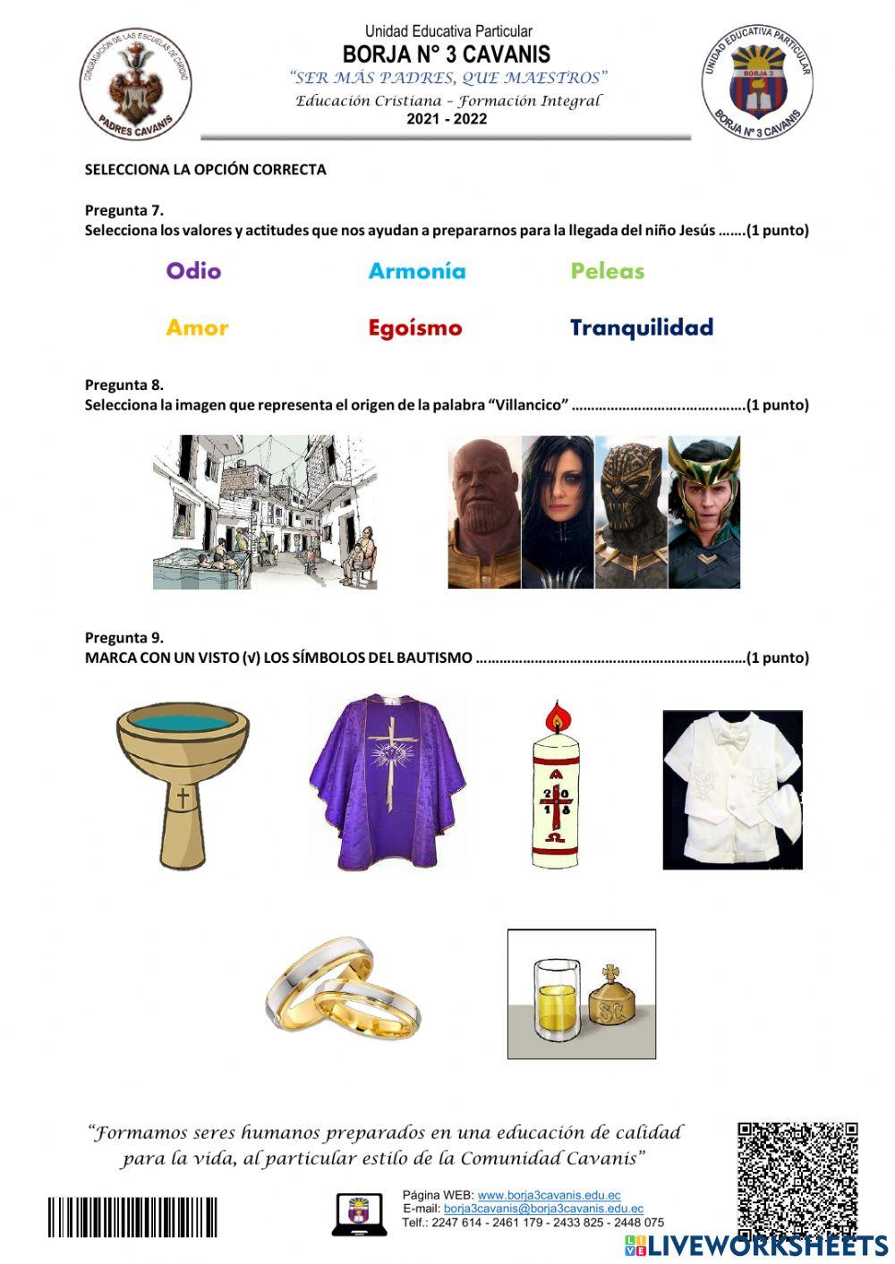 Evaluación Formativa 5 EGB